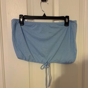 PacSun MetoWe blue tube top